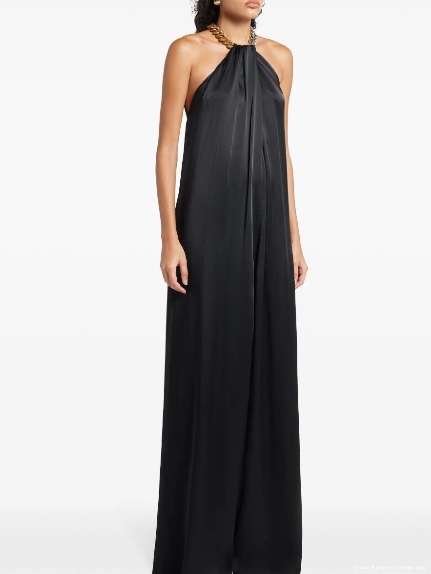 Cheap satin Stella halterneck McCartney Women chain jumpsuit 0324